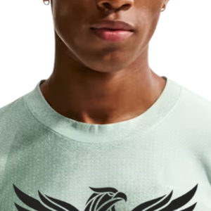 Camiseta de Manga Corta para Hombre, Cuello Redondo, Color Verde Menta, Algodón, Corte Regular, Suave, Transpirable, Impresión Serigráfica, Secado Rápido, Venta al Por Mayor - Product Image 3