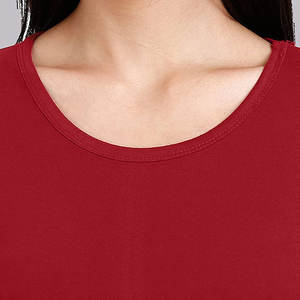 เสื้อยืดคอวีทรงเข้ารูปสำหรับผู้หญิง ลายทาง ผ้าฝ้ายน้ำหนักเบา เป็นมิตรกับสิ่งแวดล้อม คุณภาพสูง สั่งทำโลโก้ได้ สำหรับฤดูใบไม้ผลิ/ฤดูร้อน ป้องกันการเป็นขุย - Product Image 6