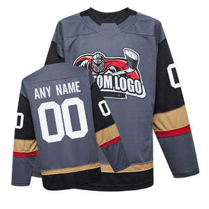 Maillot de Hockey sur Glace Personnalisé de Haute Qualité en Sublimation, Tissu Sergé, Service OEM, 100% Polyester, Séchage Rapide, Écologique, pour Hommes - Product Image 6