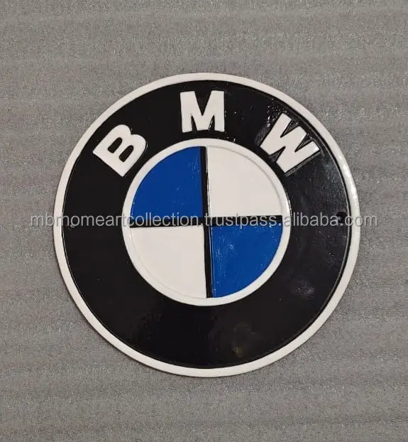 Cast Iron BMW metal wall sign and plaque for Wall Decor customized