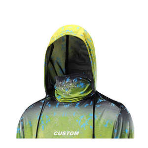 Sudadera de Pesca Personalizada de Manga Larga, Transpirable, de Secado Rápido, Ligera, de Poliéster Reciclado, Sublimada - Product Image 5
