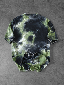 เสื้อยืดโอเวอร์ไซส์ลายกราฟิกสไตล์วินเทจ ผ้าฝ้ายใส่สบาย แฟชั่นสตรีทแวร์ เสื้อยืดผู้ชายสำหรับฤดูร้อน ลายพิมพ์แบบฟอกสี - Product Image 3