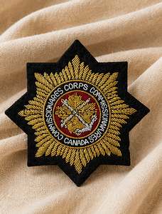 CCC CANADA High Quality Lace Embroidered Patch <b>Sew</b>-On Fabric Badge Circular Luxury Design for Garment - Product Image 4