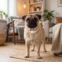 Sunshine Gepersonaliseerde Leuke Verstelbare Polyester Kat Hond Halsband Fruitprint Afneembare Puppybel Veiligheidsontgrendeling