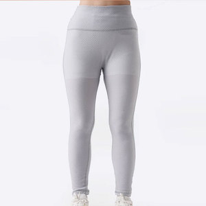 Leggings de sport personnalisés en gros pour femmes, haute résistance, taille haute élastique, compression, extensibles dans les quatre sens, tricot sans couture - Product Image 1