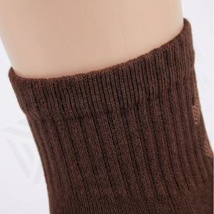 High Quality Unisex Crew Plain Knit Embroidery <b>Socks</b> Custom Logo Breathable Athletic Casual Durable Soft Customized Color Pair - Product Image 4