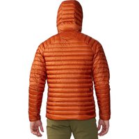 Veste de vélo matelassée à col montant et capuche, légère, hydrofuge, en polyester, avec sac de rangement, pour le camping en extérieur