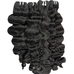 Grade 12A Vietnamese Remy <b>Hair</b> Extensions <b>Full</b> <b>Lace</b> HD Frontal <b>Wig</b> with Loose Deep Wave for Black Women - Product Image 3