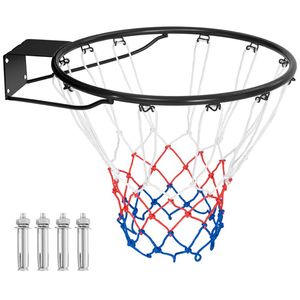 Anello da basket da 18 pollici per tutte le stagioni con attrezzatura di montaggio per campo sportivo - Product Image 4