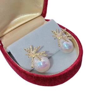 Pendientes de Perlas de Agua Dulce Barrocas Hechos a Mano, Estilos Modernos, Accesorios de Joyería de Moda - Product Image 5