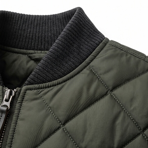 Women's Winter Quilted Bomber Jacket Warm Casual Padded Bomber <b>Coat</b> OEM ODM Wholesale Factory Custom Logo Low MOQ - Product Image 5