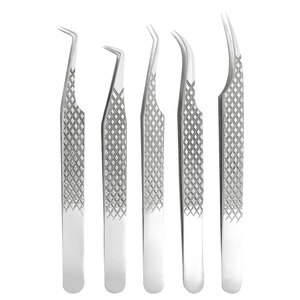 Pince à épiler professionnelle pour extensions de cils, outil de beauté pour l'application et l'isolation de précision, en acier inoxydable - Product Image 1
