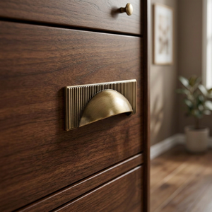 <b>Antique</b> <b>Brass</b> Bridge Cabinet Pull Handle for Kitchen Drawer Hardware Durable Matte Finished Traditional Style Furniture Pulls - Product Image 2