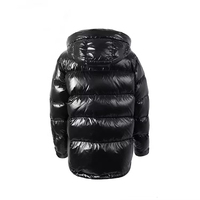 Nouvelle veste d'hiver rembourrée noire pour homme, brodée sur mesure, de haute qualité, personnalisée, manteau d'hiver décontracté