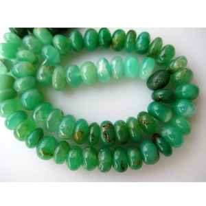 Perles de chrysoprase naturel ombré en forme de rondelle, demi-brin, pour la fabrication de bijoux, pierres lâches de haute qualité - Product Image 6