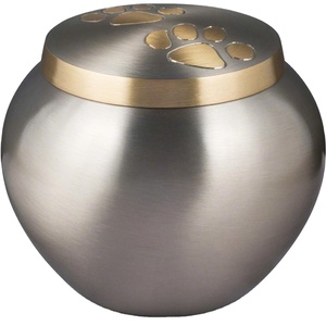 Urnas de cremación de mascotas, urnas de Metal personalizadas de nuevo diseño, suministros funerarios para cenizas humanos, urnas de latón sólido - Product Image 1
