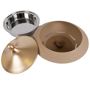 Cazuela elegante de lujo Hotpot Ramadan East Calentador de alimentos especial Olla caliente de acero inoxidable con tapa dorada Buffet para servir alimentos - Product Image 2