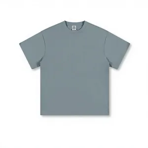 Camiseta Básica de Hombre, Color Coral, Cuello Redondo, Manga Corta, Tejido Liso, Corte Regular, Informal, para Fabricación OEM/ODM - Product Image 2