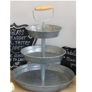 Elegant <b>3</b>-<b>Tier</b> Metal <b>Cake</b> <b>Stand</b> Gold Finish Cupcake Display Holder Decorative Dessert Serving Tray Weddings Decor <b>Cake</b> Server - Product Image 4