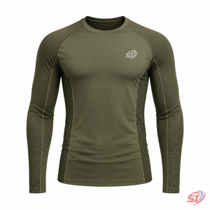 Haut de sport de compression pour homme, personnalisé, à séchage rapide et anti-transpiration - Product Image 1