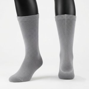 Chaussettes de travail unisexe en mélange de coton premium 180 GSM, sans couture, roses, longueur mollet, côtelées, avec logo personnalisé, pour uniforme d'hôpital - Product Image 1