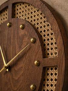 Modern Art Round Wooden Double Face Analog Quartz <b>Wall</b> <b>Clock</b> with Decorative Hanging Design <b>for</b> <b>Living</b> <b>Room</b> - Product Image 5
