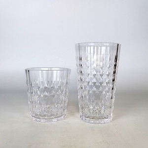 Verres à eau en plastique incassable de 19 oz, coupe diamant, type Highball - Product Image 6