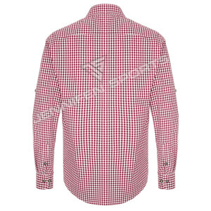 Chemises traditionnelles bavaroises pour hommes, personnalisables OEM, à carreaux, pour Lederhosen Oktoberfest - Product Image 4
