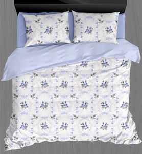 Juego de Ropa de Cama Queen Size de 4 Piezas con Acabado Premium, Tela de Microfibra, Poliéster 200TC, Sábana Ajustable y Fundas de Almohada para un Estilo Moderno - Product Image 1