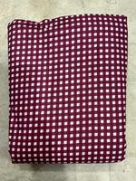 Tissu en coton biologique léger lavé, imprimé indien au bloc, fait main, à carreaux gingham, pour sacs, rideaux, vêtements de sport, chemises, usage hospitalier