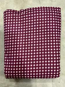 Indian Block Printed Organic Lightweight Cotton Fabric Handmade Gingham Checks Print for Bags Curtains Activewear & Craft - Product Image 2