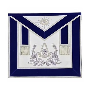 Tablier maçonnique personnalisé avec broderie du logo de la loge, régalia cérémoniel de qualité supérieure, design ajustable - Product Image 1