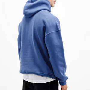 Sudadera con Capucha 100% Algodón para Hombre, Talla Grande, Gruesa, para Invierno, Personalizable, Diseño Sólido, Alta Calidad - Product Image 3