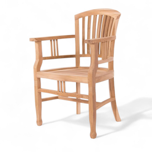Solid Teak Patio Conversation Set with Three Seat Sofa Lounge Chairs Wide Armrests and Wooden Coffee <b>Table</b> - Product Image 2