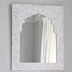 Espejo de pared con incrustaciones de hueso hecho a mano de lujo, espejo con incrustaciones de hueso de alta calidad más vendido. - Product Image 4