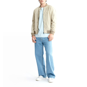 Blouson Bomber Homme Hiver 2026 Coupe Slim Décontractée Style Urbain Col Montant Respirant Séchage Rapide Vêtement Urbain Polyester/Coton - Product Image 5