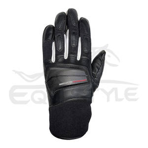 Gants de moto en cuir véritable vintage à doigts complets, gants de course avec logo personnalisé, fourniture OEM en gros, protection des articulations, gants de moto - Product Image 2