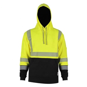 Sweat-shirt de sécurité unisexe TriPro Sports jaune haute visibilité en polyester, vêtement de travail réfléchissant, pull-over uniforme haute visibilité pour - Product Image 1