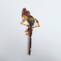 Marionnette Wayang Kulit en cuir indonésien artisanale, décoration de table traditionnelle javanaise, objet ethnique, souvenir