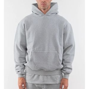 Sudadera con Capucha Casual Y2K para Hombre, 100% Algodón, Felpa Francesa, con Logotipo Personalizado - Otoño 450gsm - Product Image 3