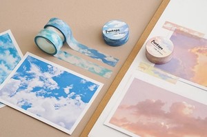 Ruban adhésif décoratif européen motif licorne, imperméable, adhésif simple face, acrylique thermofusible, papier kraft, 50 mm x 5 m - Product Image 2