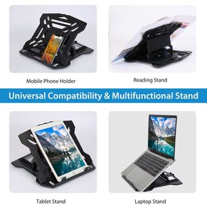 Supporto per Laptop Regolabile a 8 Livelli, Rotazione a 360 Gradi, Pieghevole, per Scrivania, Tablet, PC e Telefono, Compatibile con Dispositivi Multipli - Product Image 6