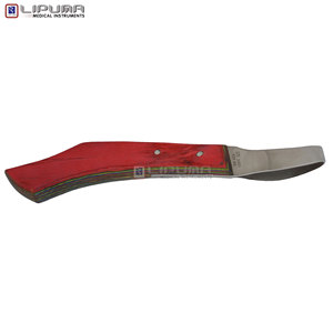 Cuchillo para Pezuñas de Alta Calidad, Hoja de Acero Inoxidable Alemán con Mango de Madera, Cuchillo Ajustable Reutilizable para Uso Veterinario en Cerdos y Caballos - Product Image 5