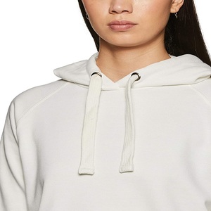 Trendy High Quality Solid Color Custom Pullover Raglan Sleeve Regular Oversized <b>Winter</b> Crop <b>Top</b> Hoodie <b>Women</b> Eco-Friendly Front - Product Image 4