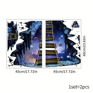 Pegatinas 3D <span class=keywords><strong>de</strong></span> PVC para Piso con Diseño <span class=keywords><strong>de</strong></span> Delfines del Mundo Submarino, Personalizadas para Centros Comerciales, Arte Mural, Gráficos para Piso 3D - Product Image 6