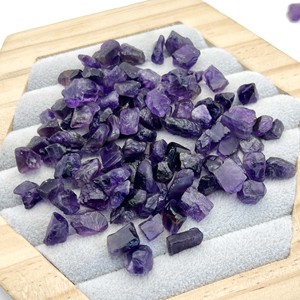 Pierre brute d'améthyste véritable 8x10mm - Pierre précieuse naturelle non taillée, brute, fournitures de fabrication de bijoux violets - Product Image 4