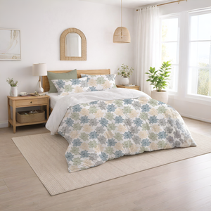 Modern Cotton Duvet Cover <b>Set</b> Ultra Soft <b>Comforter</b> Cover with Pillow Shams, Hidden Zipper Closure - Product Image 2