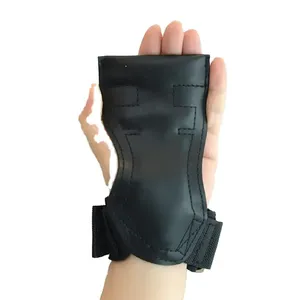 Custom OEM Leather for Closure Breathable Adjustable Non-Slip Wrist <b>Straps</b> for Weightlifting & Strength Training Gym Use - Product Image 4