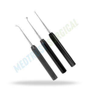Curettes coniques à anneau, longueur totale 15 pouces, manche 9 pouces, instrument chirurgical de neurochirurgie, curette osseuse pour chirurgie de la colonne vertébrale - Product Image 4