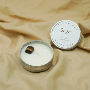 Vela Aromática de Ojo de Tigre y Oud Blanco, Vela de Aromaterapia de Lujo para el Hogar, Fragancia para la Relajación, Decoración de Dormitorio y Regalo - Product Image 3